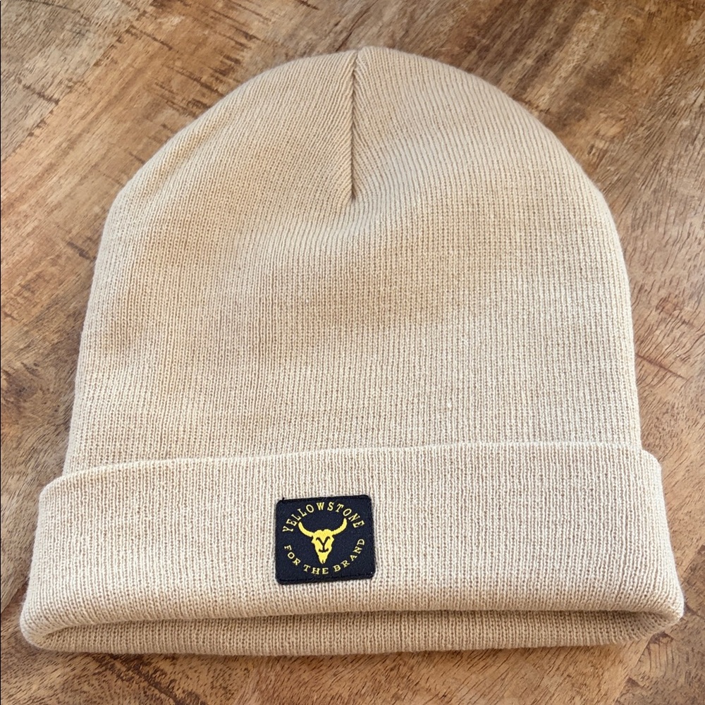Beige Knit Beanie Yellowstone